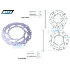 MTZ KOTOUČ BRZDOVÝ NEREZOVÝ - ZUBATÝ DESING WAVE - HUSQVARNA