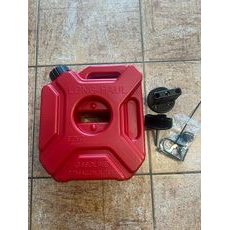 KANYSTR NA BENZÍN 3L VČETNĚ DRŽÁKU A ZÁMKU ČERVENÝ