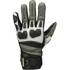 IXS RUKAVICE MONTEVIDEO-AIR 2.0 BLACK GREEN LIGHT GREY