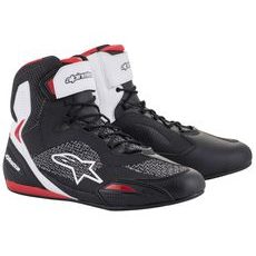BOTY FASTER-3 RIDEKNIT, ALPINESTARS (ČERNÉ/BÍLÉ/ČERVENÉ)
