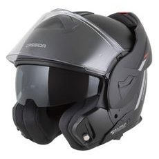 CASSIDA PŘILBA MULTIFLIP SOLID ČERNÁ MATNÁ/ČERVENÁ/ŠEDÁ 2026