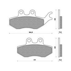 BRZDOVÉ DESTIČKY (SMĚS SCOOTER ELITE ORGANIC) NEWFREN (2 KS V BALENÍ)