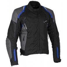 MBW PÁNSKÁ TEXTILNÍ MOTO BUNDA LUCAS ČERNO MODRÁ