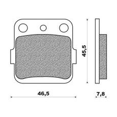 BRZDOVÉ DESTIČKY, NEWFREN (SMĚS OFF ROAD DIRT SINTERED) 2 KS V BALENÍ