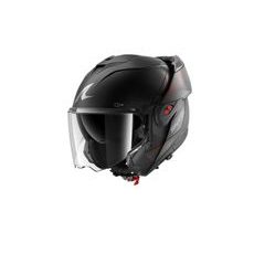 SHARK PŘEKLOPNÁ PŘILBA OXO SP LYNE MAT ČERNÁ ČERVENÁ ŠEDÁ