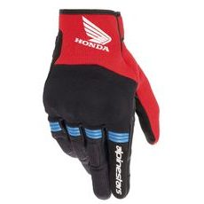RUKAVICE COPPER HONDA KOLEKCE, ALPINESTARS (ČERNÁ/ČERVENÁ/MODRÁ)