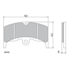 BRZDOVÉ DESTIČKY, NISSIN (SEMI-METALICKÁ SMĚS) 2 KS V BALENÍ