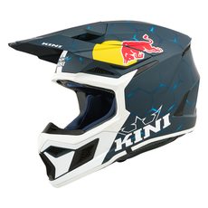 DĚTSKÁ MOTO HELMA KINI RED BULL MX3 1.0 MODRÁ/BÍLÁ