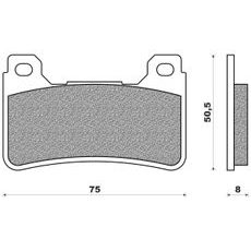 BRZDOVÉ DESTIČKY (SMĚS ROAD RACE SINTERED) NEWFREN (2 KS V BALENÍ)