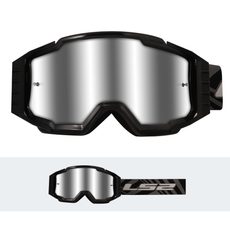 LS2 CHARGER PRO GOGGLE BLACK WITH SILVER VISOR