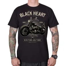 PÁNSKÉ TRIKO BLACK HEART MOTORCYCLE