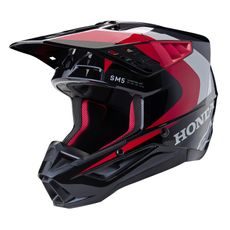 PŘILBA ALPINESTARS S-M5 HONDA KOLEKCE (ČERNÁ/ČERVENÁ/ŠEDÁ) 2024