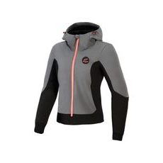 BUNDA STELLA RADIUM TECH HOODIE, ALPINESTARS, DÁMSKÁ (TMAVĚ ŠEDÁ/ČERNÁ/RŮŽOVÁ) 2026