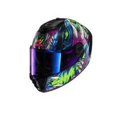 SHARK INTEGRÁLNÍ PŘILBA SPARTAN RS SHAYTAN BARVA ČERNÁ/FIALOVÁ/LESKLÁ/MODRÁ/ŽLUTÁ