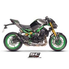 SC-PROJECT KAWASAKI Z900 2025- TITANOVÝ VÝFUK S1 MATNĚ ČERNÝ HOMOLOGOVANÝ