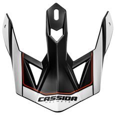 KŠILT PRO PŘILBY CROSS PRO 2, CASSIDA (ČERNÁ/BÍLÁ/ČERVENÁ)