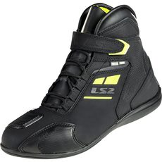LS2 MOTO BOTY GARRA MAN BOOTS WATERPROOF BLACK/FLUO YELLOW