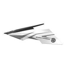 KŠILT PRO PŘILBY SYNCHRONY STEEL, MT - ŠPANĚLSKO (ČERNÁ/BÍLÁ/ŠEDÁ, SADA VČ. ŠROUBŮ)