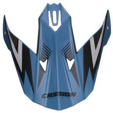 KŠILT PRO PŘILBY CROSS CUP ONE, CASSIDA - ČR (BÍLÁ PERLEŤ/MODRÁ/ČERNÝ)