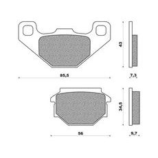 BRZDOVÉ DESTIČKY (SMĚS SCOOTER ACTIVE ORGANIC) NEWFREN (2 KS V BALENÍ)