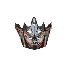 KŠILT PRO PŘILBY MX-1/MX-2 TECHNICAL, MT - ŠPANĚLSKO (ORANŽOVÁ/ČERNÁ/BÍLÁ/ŠEDÁ)