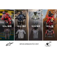 BĚŽNÝ SERVIS/PRAVIDELNÁ KONTROLNÍ PROHLÍDKA AIRBAGOVÝCH VEST TECH-AIR®5/10/3/OFF-ROAD/7X