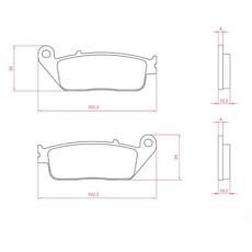 BRZDOVÉ DESTIČKY RMS 225103960 ORGANICKÉ