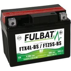 BATERIE 12V, YTX4L-BS/YTZ5S-BS, 4,2AH, 50A, BEZÚDRŽBOVÁ MF AGM 113X70X85, FULBAT (VČ. BALENÍ ELEKTROLYTU)