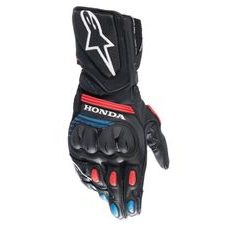 RUKAVICE SP-8 HONDA KOLEKCE, ALPINESTARS (ČERNÉ/ČERVENÉ/MODRÉ) 2023