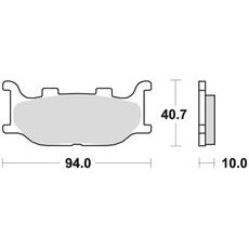 BRZDOVÉ DESTIČKY, BRAKING (SINTEROVÁ SMĚS CM55) 2 KS V BALENÍ