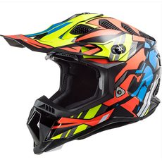 LS2 MOTOKROSOVÁ HELMA MX700 SUBVERTER RASCAL GL. BLACK FL.ORANGE