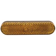 ODRAZKA OBDÉLNÍKOVÁ, Q-TECH (ORANŽOVÁ, SE ZAJIŠŤOVACÍM ČEPEM, 95 X 23 MM)