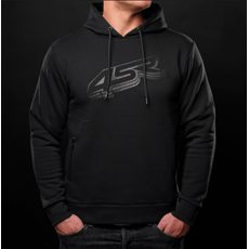4SR MIKINA S KAPUCÍ BLACK SERIES ČERNÁ