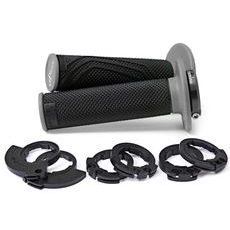 GRIPY LOCK-ON D100 (OFFROAD) DÉLKA 125/130 MM (6 VAČEK), DOMINO (ČERNO-ŠEDÉ)