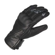 MBW PÁNSKÉ KOŽENÉ MOTO RUKAVICE STRIKE ČERNÉ