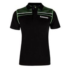 KAWASAKI DÁMSKÉ SPORTOVNÍ POLO TRIKO ČERNO/ZELENÉ