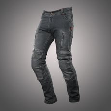 4SR PÁNSKÉ KEVLAROVÉ MOTO JEANSY CLUB SPORT GREY