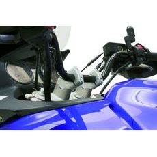 SW MOTECH ZVÝŠENÍ ŘÍDÍTEK +31 NAHORU+22 DOZADU STŘÍBRNÉ