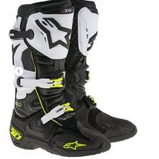 ALPINESTARS MOTOKROSOVÉ BOTY TECH 10 ČERNÁ/BÍLÁ/FLUO ŽLUTÁ