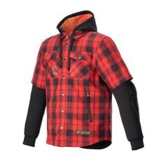 KOŠILE MO.ST.EQ TARTAN, ALPINESTARS (ČERVENÁ/ČERNÁ) 2024