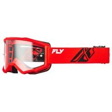 BRÝLE FOCUS, FLY RACING - USA DĚTSKÉ (ČERVENÉ/ČERNÉ - ČÍRÉ PLEXI)