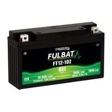 BATERIE 12V, YT12-10Z GEL, 10AH, 180A, BEZÚDRŽBOVÁ GEL TECHNOLOGIE 194X59X112 FULBAT (AKTIVOVANÁ VE VÝROBĚ)