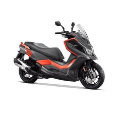 KYMCO DT X360 350I ABS ČERNÁ MATNÁ/ORANŽOVÁ