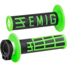 GRIP ODI MX V2 EMIG LOCK-ON GREEN/BK