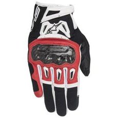RUKAVICE SMX-2 AIR CARBON, ALPINESTARS (ČERVENÉ/ČERNÉ/BÍLÉ)