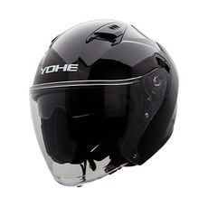 YOHE OTEVŘENÁ MOTO PŘILBA 885 ČERNÁ 