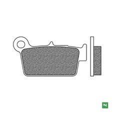 BRZDOVÉ DESTIČKY, NEWFREN (SMĚS OFF ROAD DIRT SINTERED) 2 KS V BALENÍ