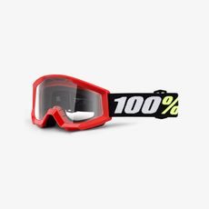 DĚTSKÉ MOTOKROSOVÉ BRÝLE 100% STRATA MINI GRON RED