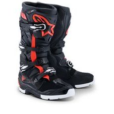 BOTY TECH 7 ENDURO DRYSTAR, ALPINESTARS (ČERNÁ/ČERVENÁ FLUO/BÍLÁ) 2026