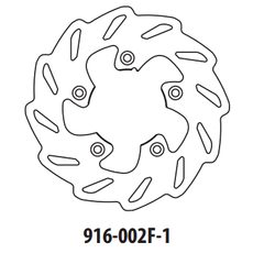 BRZDOVÝ KOTOUČ GOLDFREN 916-002F-1 PŘEDNÍ 173,5 MM